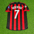 2003/04 Andriy Shevchenko Milan Home Retro Football Jersey – Back View