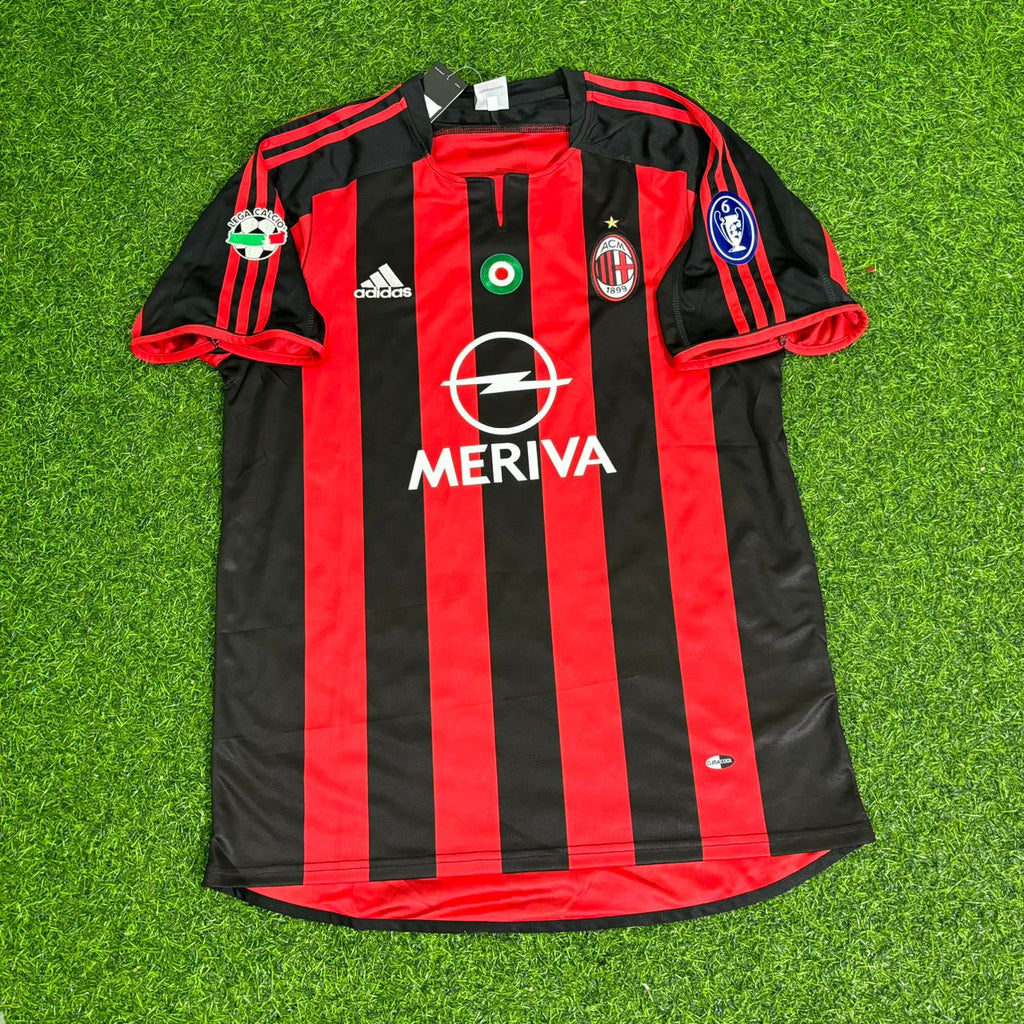 2003/04 Andriy Shevchenko Milan Home Retro Football Jersey – Front View