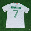 Ireland White Legendary Anniversary Retro Football Jersey – Andy Townsend – Back View