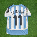 Argentina Retro Soccer Jersey – Angel Di Maria – Back View