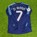 Ángel Di María Argentina 2006 World Cup Long Sleeve Retro Football Jersey – Back View