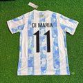 Angel Di Maria - Argentina Retro Kit Jersey – Back View