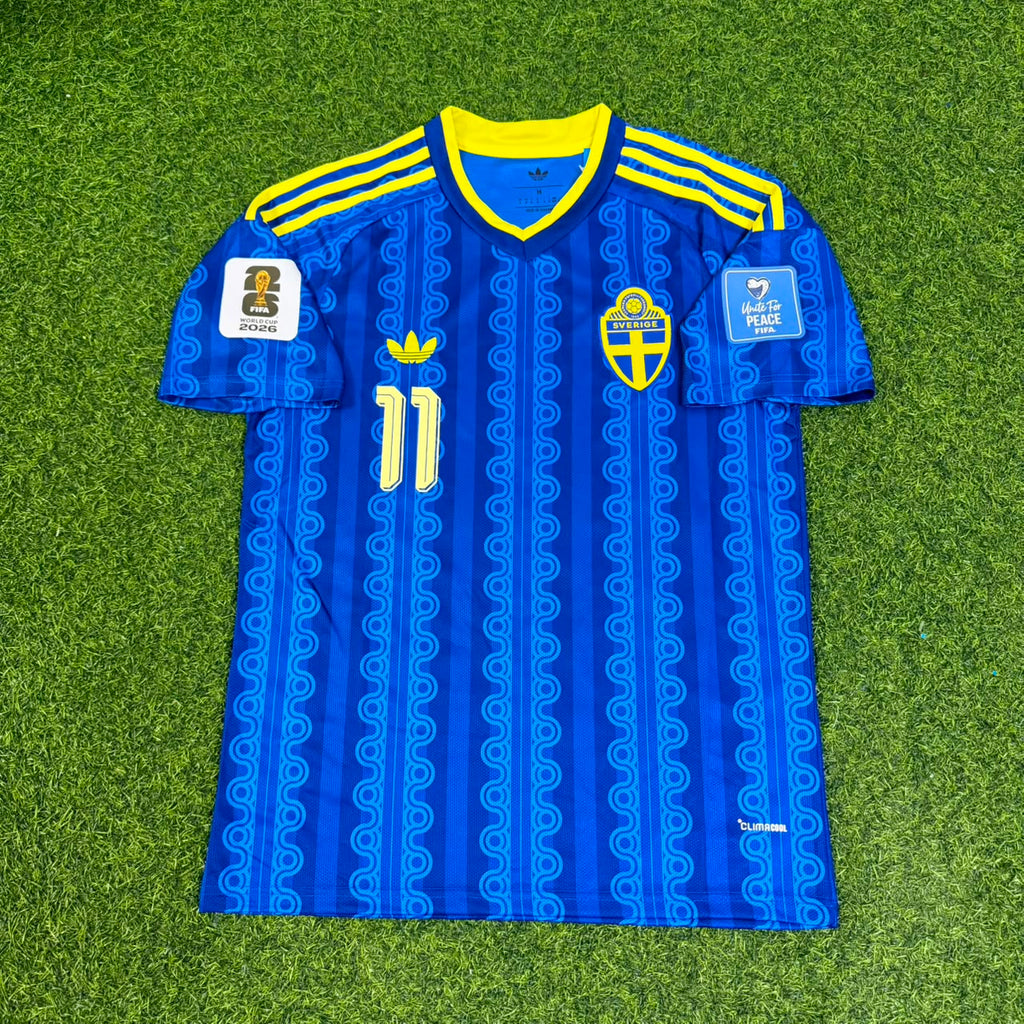 Anthony Elanga #11 Sweden World Cup 2026 Jersey – Front View