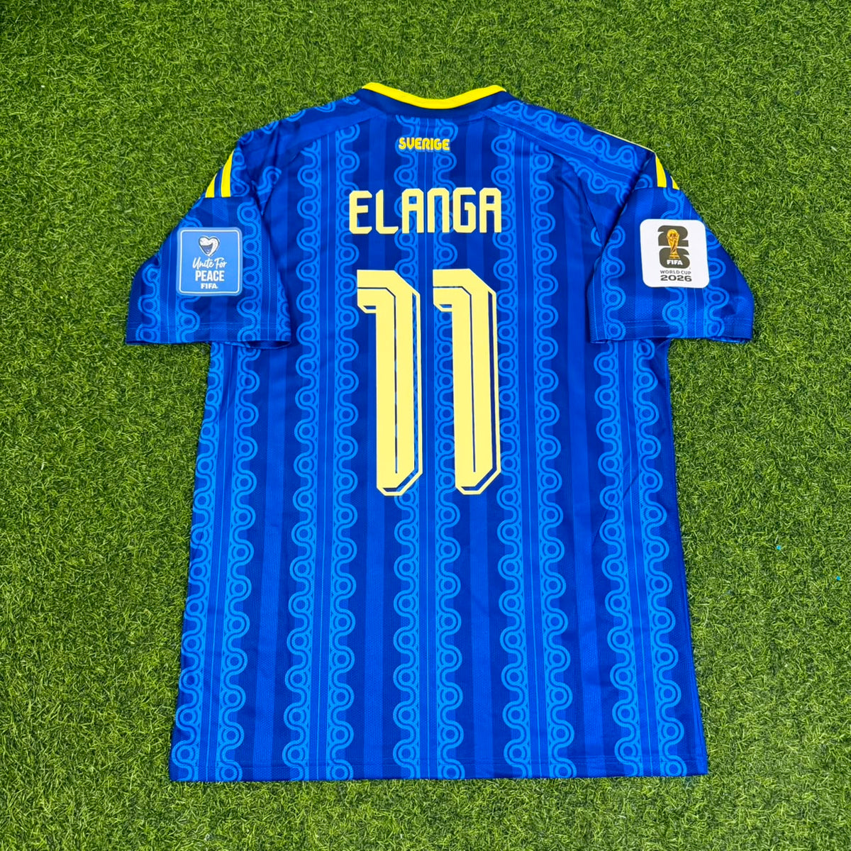 Anthony Elanga #11 Sweden World Cup 2026 Jersey – Back View
