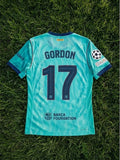 Anthony Gordon #17 Barcelona 2026/2027 New Season Third Champions League Patch Football Jersey – Back View