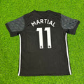 Anthony Martial Manchester United 2017-2018 Black Retro Football Jersey – Back View