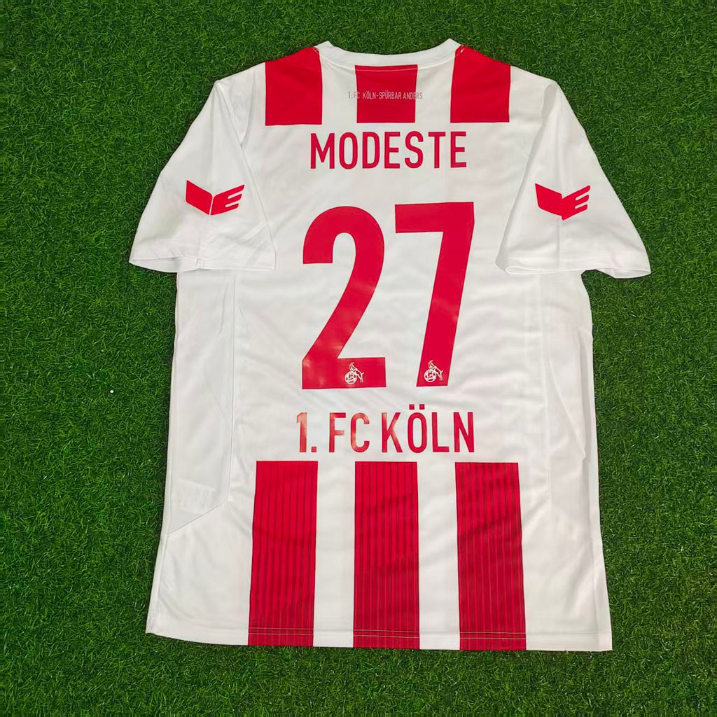 2017/18 Anthony Modeste 1. FC Köln Retro Football Jersey – Back View