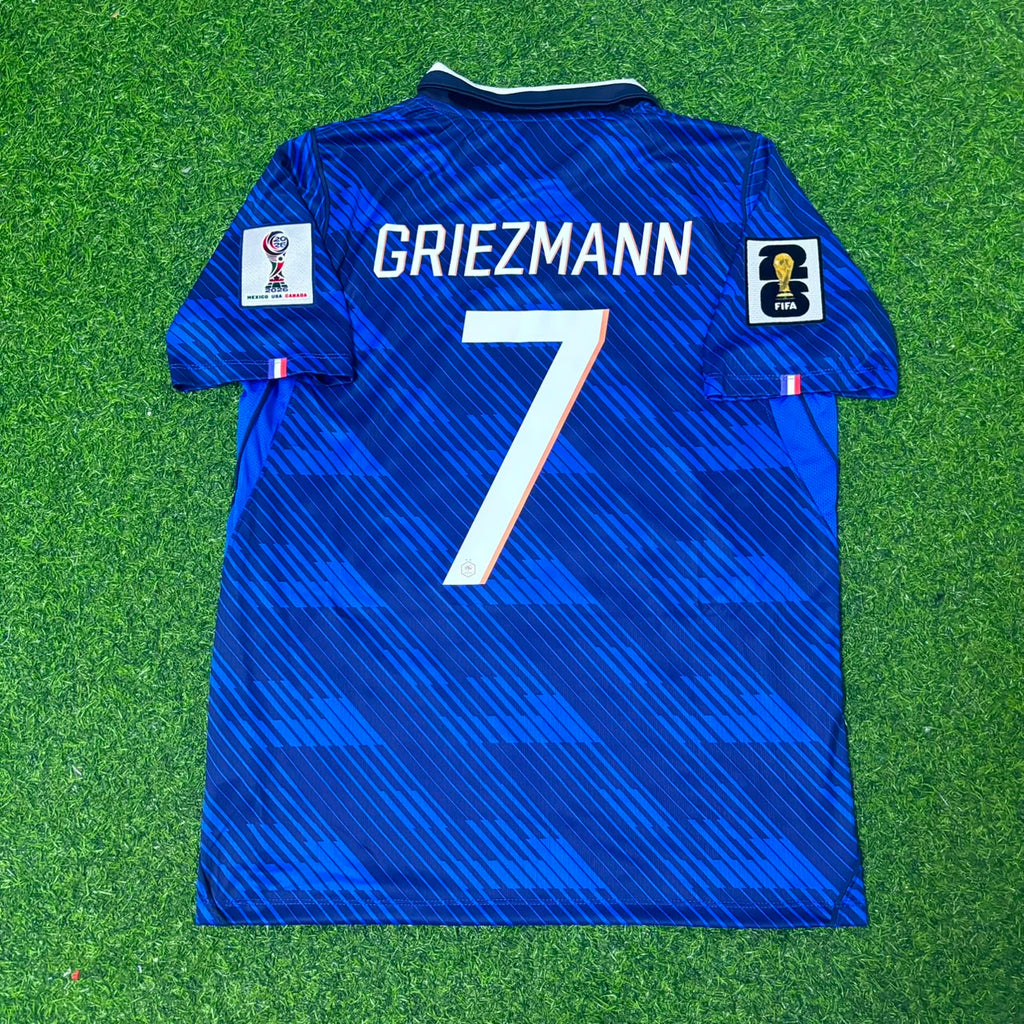 2026 Antoine Griezmann #10 France Home Blue Football Jersey – Back View