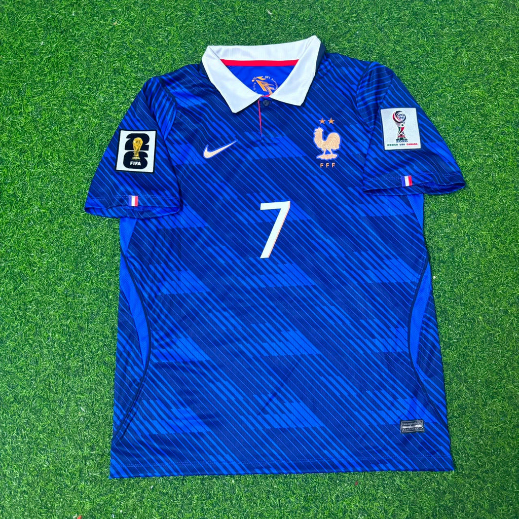 2026 Antoine Griezmann #10 France Home Blue Football Jersey – Front View