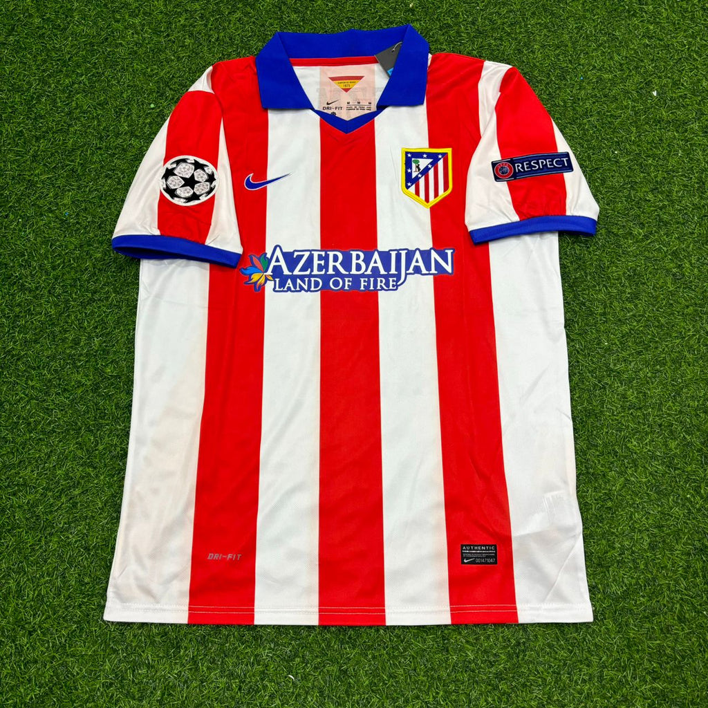 Atlético Madrid 2014 Champions League Final Retro Football Jersey – Antoine Griezmann 7- – Front View