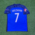 France Euro 2016 Home Retro Football Jersey – Antoine Griezmann #7 – Back View