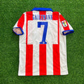 2014/15 Antoine Griezmann 7 Atlético Madrid Home Retro Kit Football Jersey – Back View