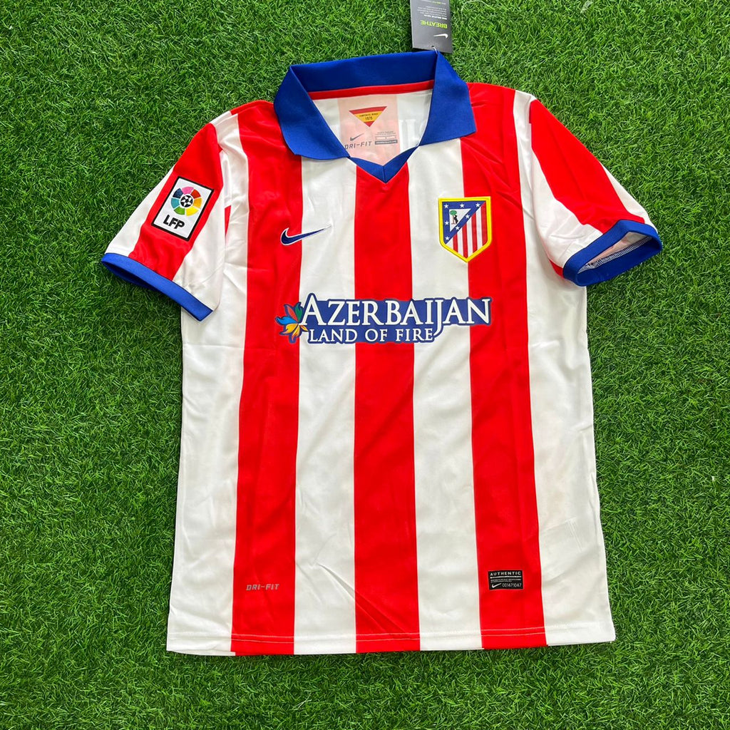 Antoine Griezmann 7 Atlético Madrid Home 2014/15 Retro Kit Jersey – Front View