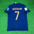 Antoine Griezmann France 2022 World Cup Final Retro Jersey – Back View
