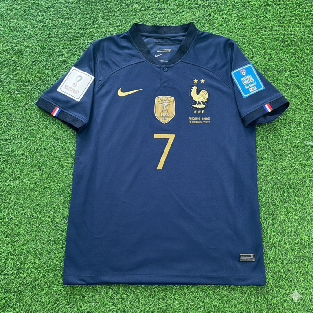 Antoine Griezmann France 2022 World Cup Final Retro Jersey – Front View