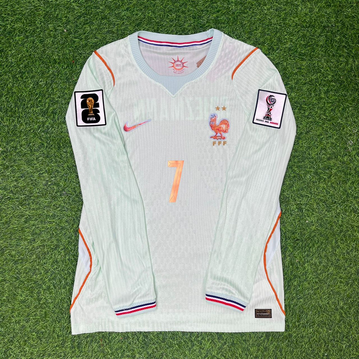 Antoine Griezmann France 2026 World Cup Away Long Sleeve Football Jersey – Front View