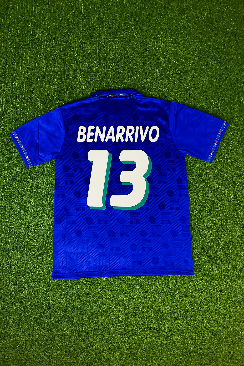 Italy Retro Jersey – Antonio Benarrivo 1994 World Cup – Back View