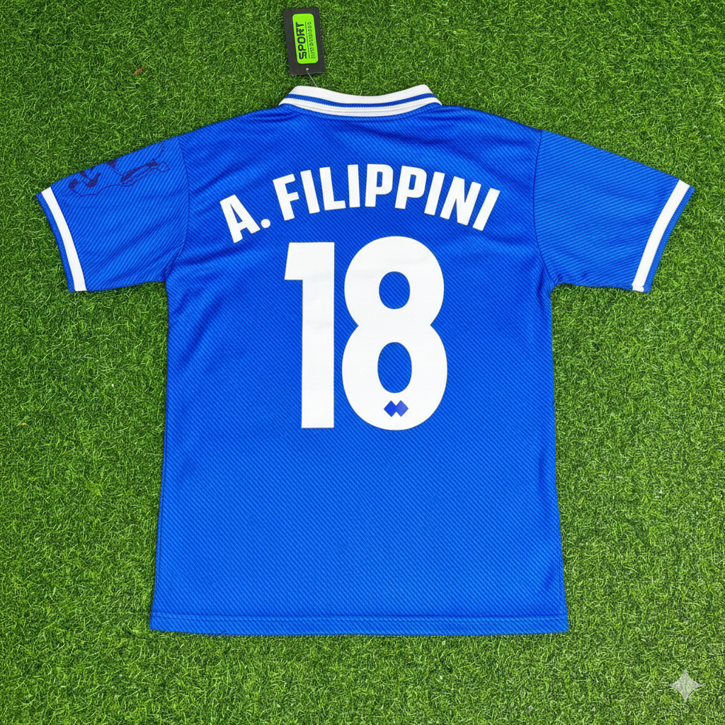 1997/98 Antonio Filippini Brescia Retro Home Football Jersey – Back View