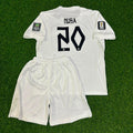 Antonio Nusa Norway 2026 World Cup Kids White Football Jersey – Back View