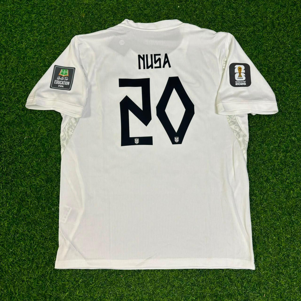 Antonio Nusa Norway 2026 World Cup Kids White Football Jersey – 4