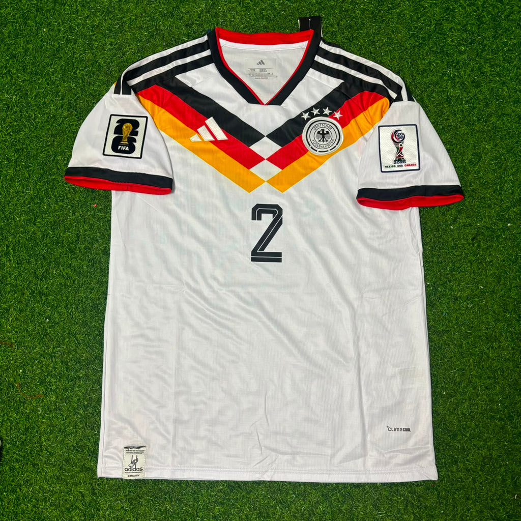 2026 Germany World Cup Antonio Rüdiger #2 Home Football Jersey – Front View