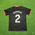Chelsea 2019/2020 Away Black Retro Football Jersey – Antonio Rüdiger 2- – Back View