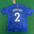 Chelsea 2019 2020 Blue Retro Kit Jersey – Antonio Rüdiger #2 – Back View