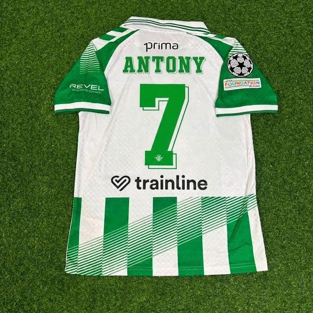 Antony #7 Real Betis 2027 Home New Season Green White Football Jersey – Back View