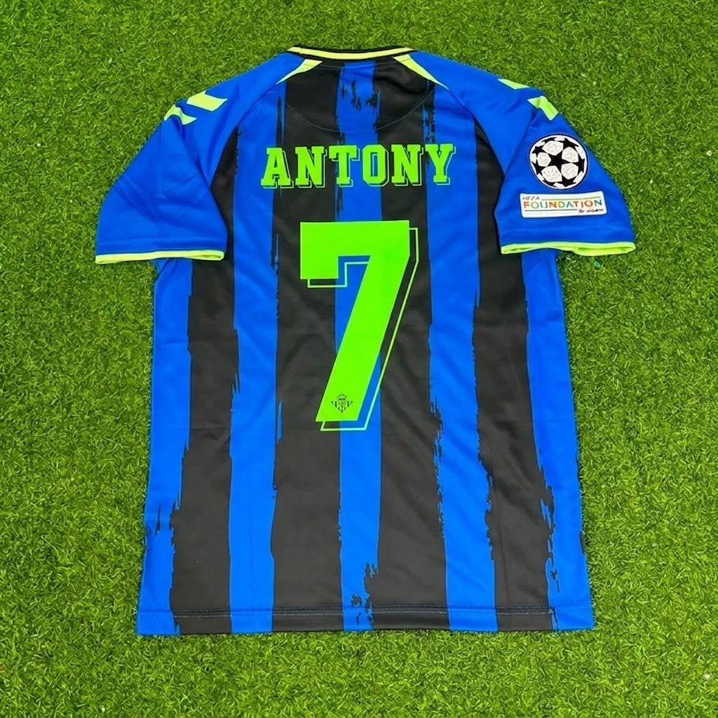 Antony #7 Real Betis 2027 Third New Season Champions League Patch Football Jersey – Back View