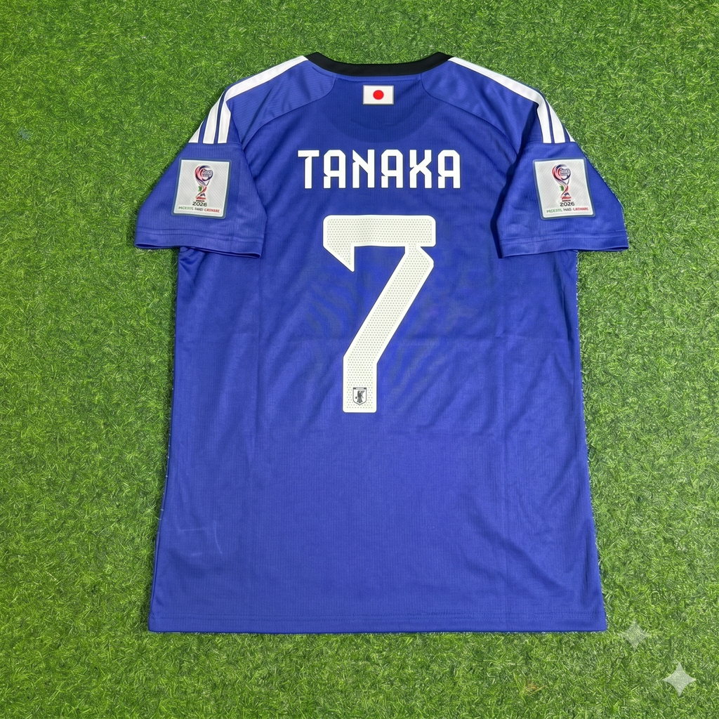 Japan 2026 World Cup Football Jersey – Ao Tanaka – Back View