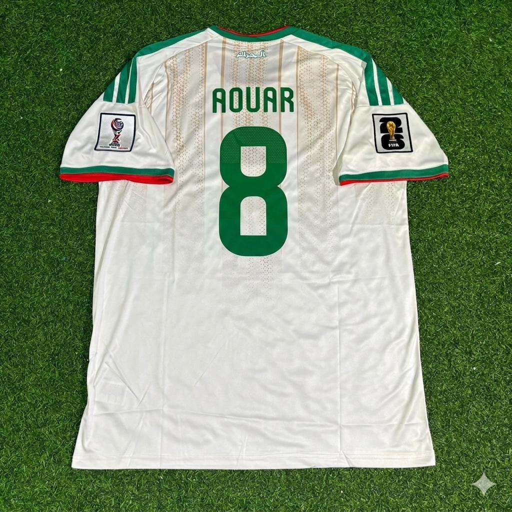 Houssem Aouar Algeria 2026 World Cup White Football Jersey – Back View