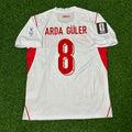 Turkey Türkiye 2026 World Cup Away White Football Jersey – Arda Güler #8 – Back View