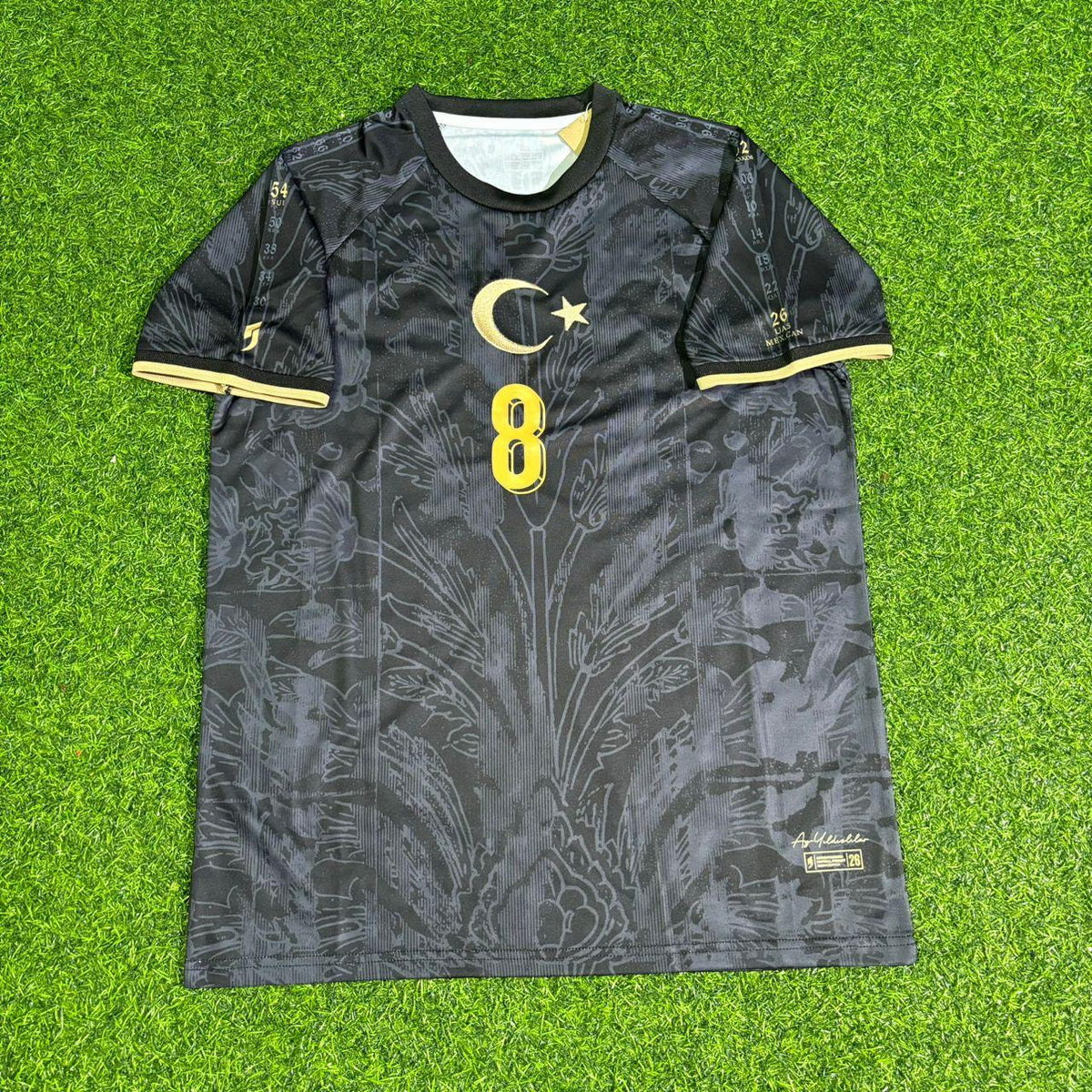 Arda Güler Turkey Legendary Black Retro Football Jersey – Front View