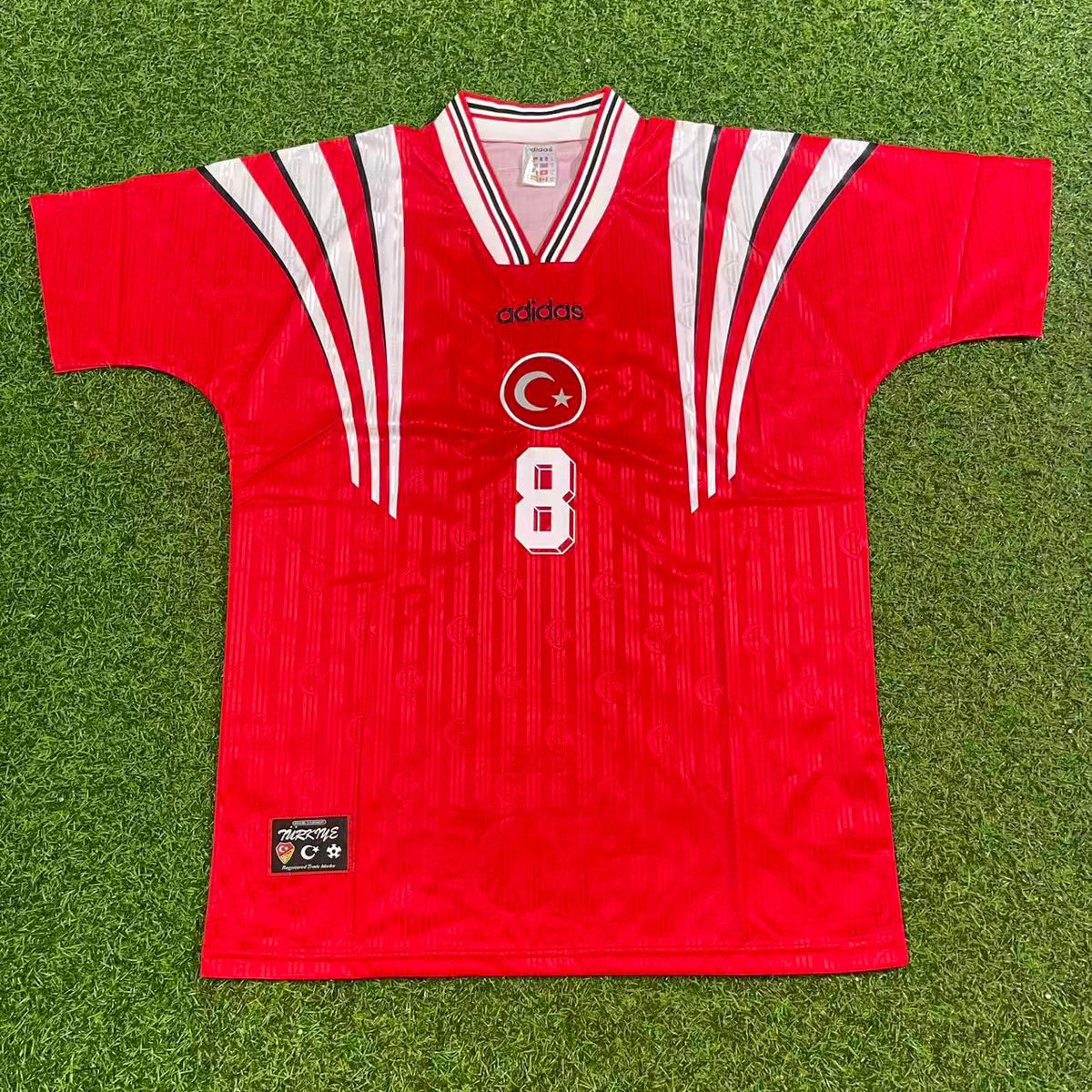 Arda Güler Türkiye Turkey Red Nostalgic Retro Football Jersey – Front View