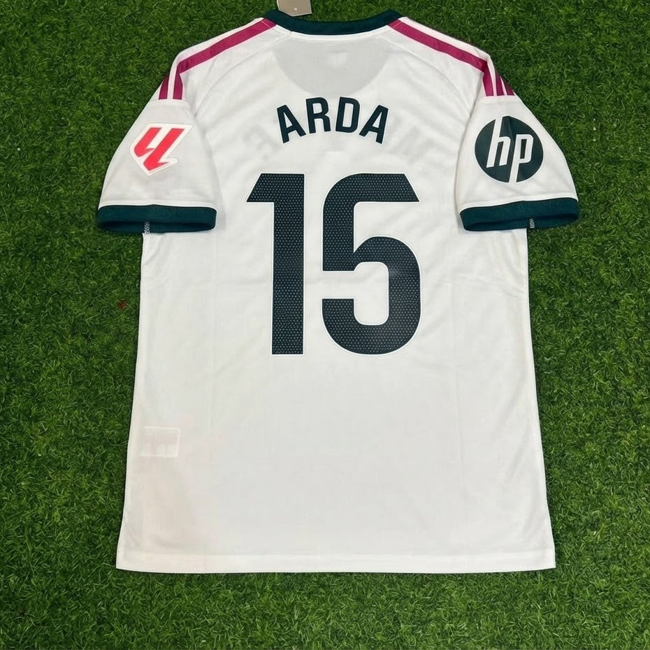 Arda Güler White Jersey – Back View