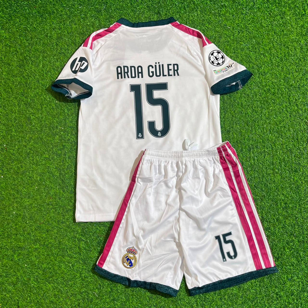 Arda Güler White Kids Jersey – Back View