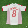 Arda Güler Türkiye White Retro Football Jersey – Back View