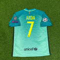 Arda Turan #7 Barcelona 2016/17 Away Retro Jersey – Back View