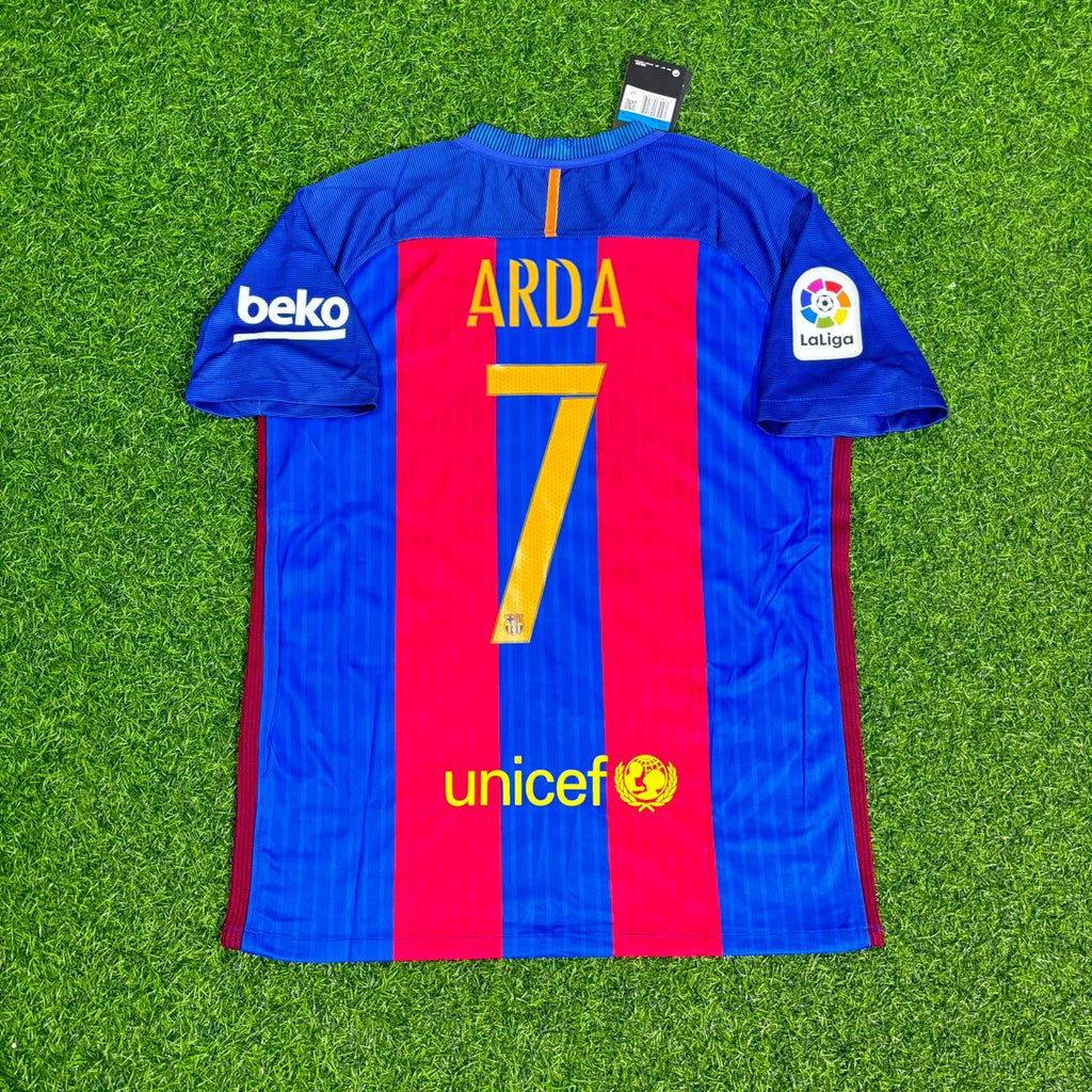 Arda Turan – Barcelona 2016/17 Home Retro Jersey – Back View