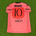 Arda Turan Galatasaray 2010-2011 Pink Retro Football Jersey – Back View
