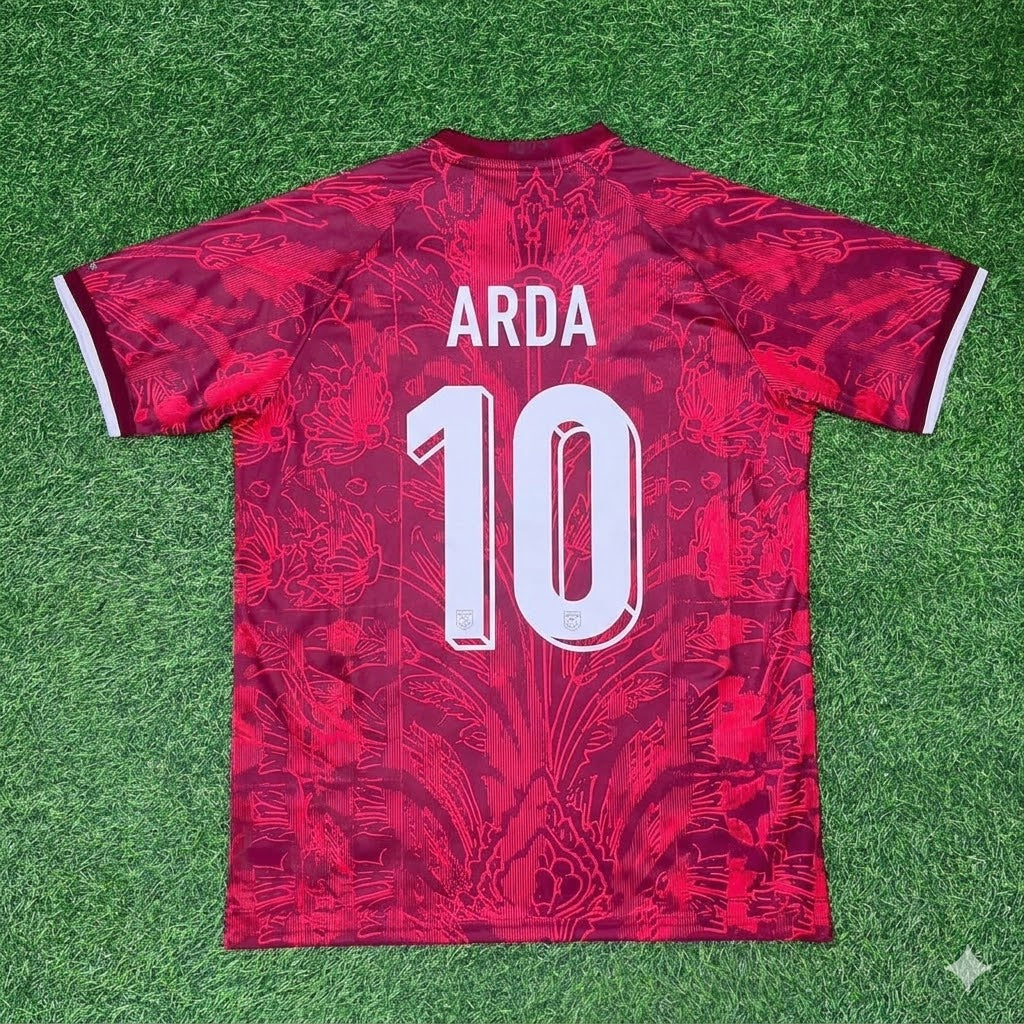 Arda Turan #10 Turkey Legendary Retro Football Jersey – Back View