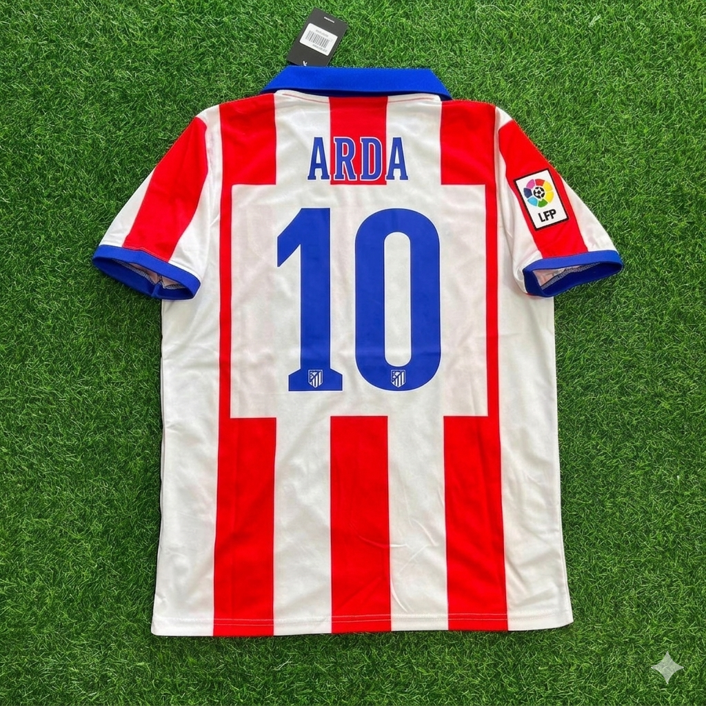 Atlético Madrid Home 2014/15 Retro Kit Jersey – Arda Turan 10 – Back View