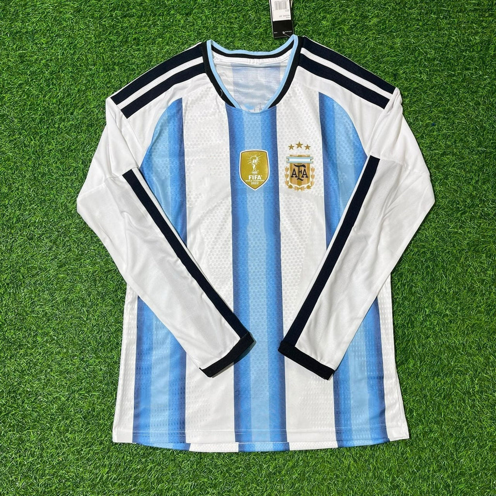 Argentina 2026 World Cup Long Sleeve Football Jersey – Front View
