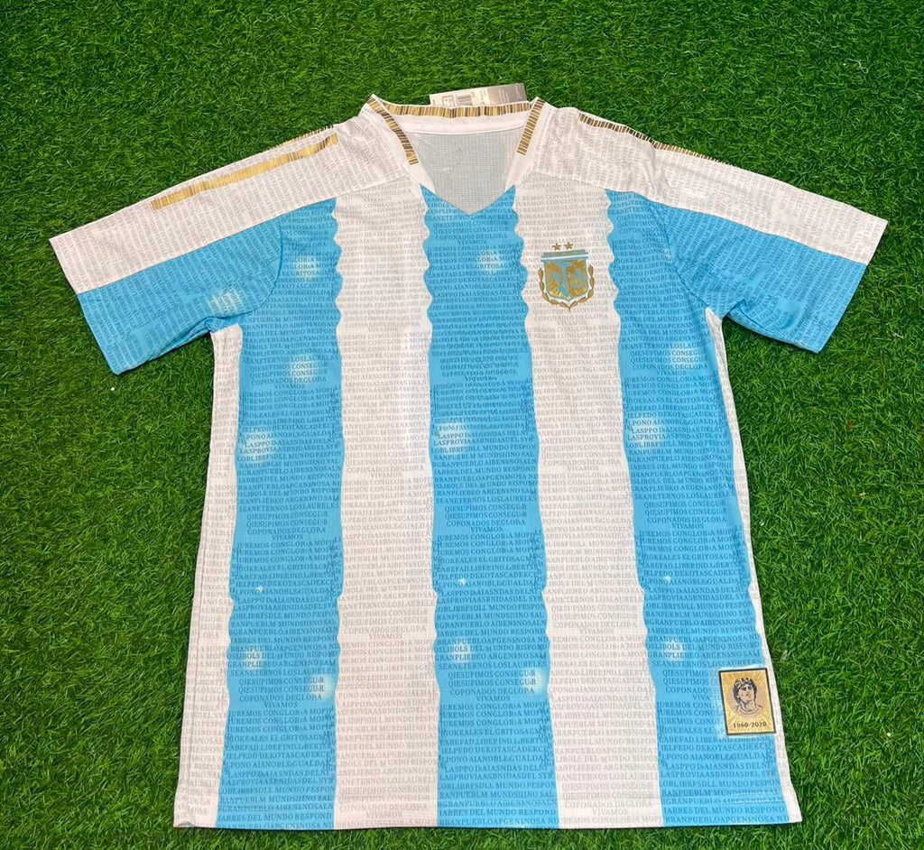 Argentina Commerative Anniversary Football Jersey – Back View