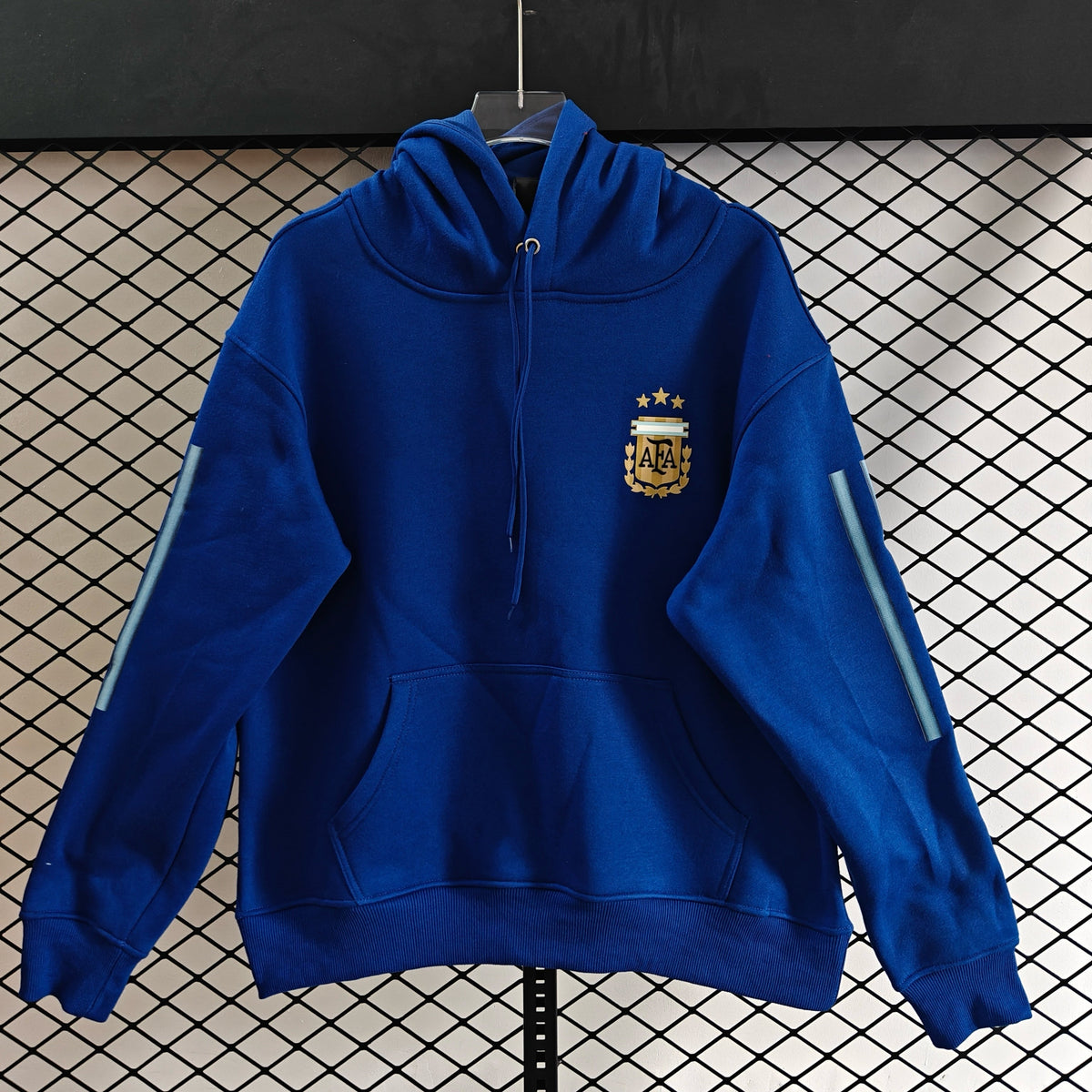 Argentina - Hoodie Winter Fleece- Football Kapuzenpullover Paradise Edition – 5