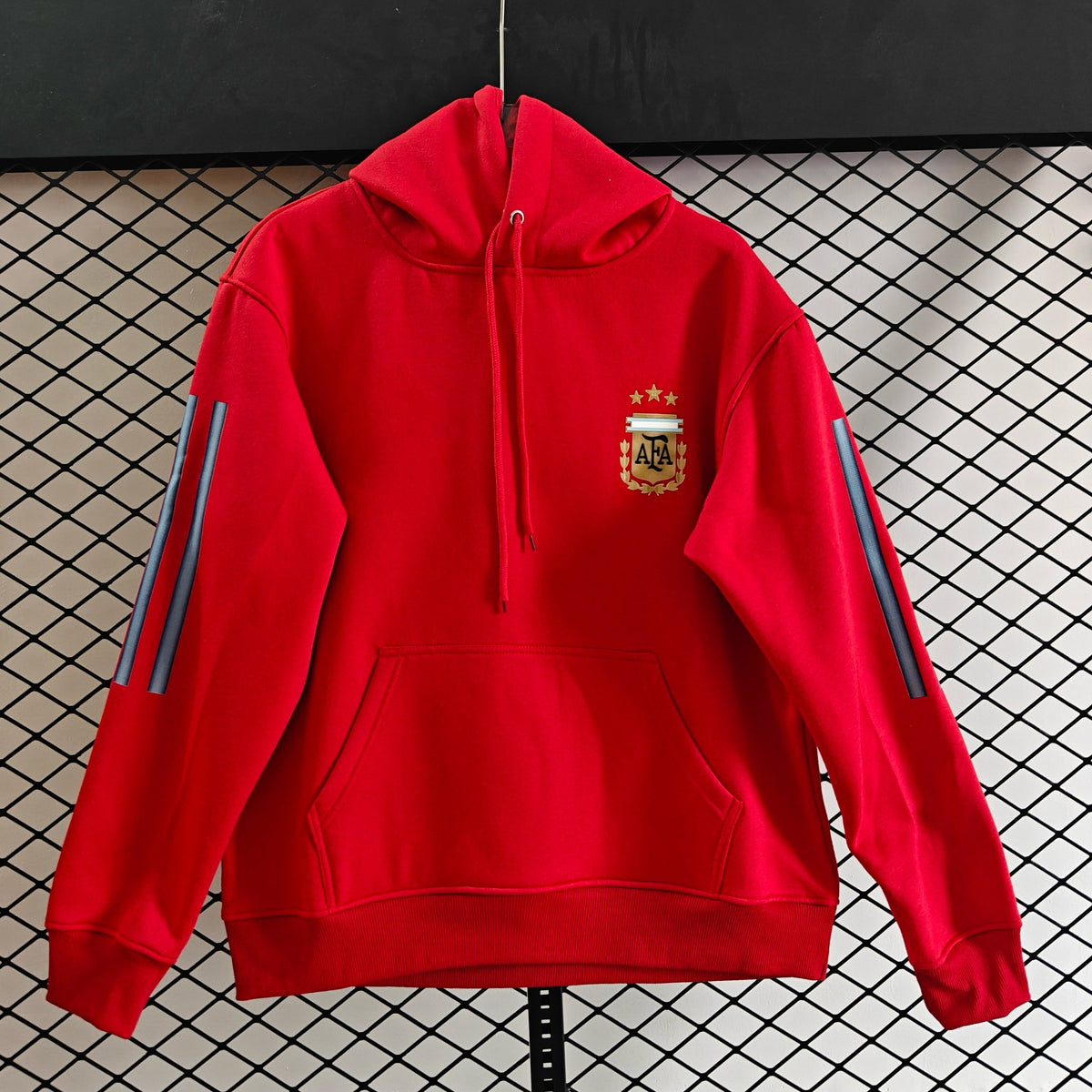 Argentina - Hoodie Winter Fleece- Football Kapuzenpullover Paradise Edition – 4