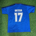 Ariel Ortega Argentina 1994 Season Away Blue Retro Jersey – Back View
