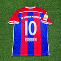 Bayern Munich 2014 2015 Home Retro Patch Jersey – Arjen Robben #10 – Back View