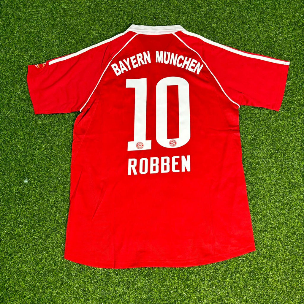 Bayern Munich Home Retro Football Jersey – Arjen Robben #10 – Back View
