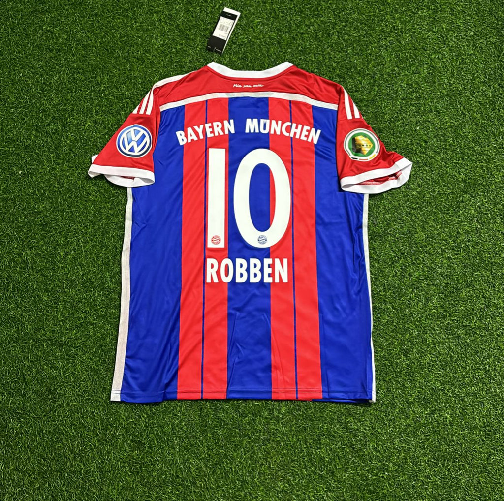 Arjen Robben Bayern Munich 2014-2015 Kit Jersey – Back View